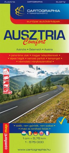 Ausztria Comfort térkép 1:575000