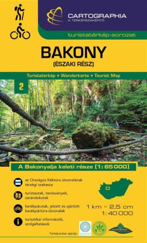 Bakony (északi rész) turistatérkép