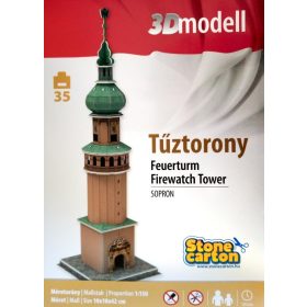 Tűztorony 3D modell SOPRON