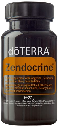 Zendocrine™ lágyzselatin kapszula Táplálékkiegészítő tangerin, muskátli és borókabogyó esszenciális olajokkal
